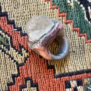 Adina Mills authentic Quartz ring (size 7/8?) UNISEX